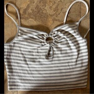 Striped Women's crop tank Top